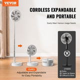 8 Inch Foldable Oscillating Standing Fan with Remote Control, 4 Speed Adjustable Portable Desk Quiet V952-CDFS8YCSSSF0UQN12V9