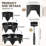 24 Pcs Planting Grow Rings, Water and Nutrient Retention for Healthy Roots, for Support and Soil V1369-AZ3-W-12315