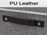 Home Textile StorageStorage With Lids 26 Fabric Foldable Clothes Storage Cube With PU Leather V1370-AZ4-19289