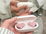 Heart Shaped Earbuds, Stylish Headphones HiFi Stereo Sound Waterproof Bluetooth 5.3 Earphones with V1189-LWWAL-20260401-05257