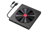 5 in 2 Computer External CD DVD Drive USB 3.0 Portable Optical Drive Burner for Windows Mac Linux V1263-JX-6358