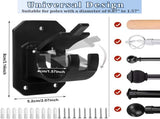 8PCS No Drill Rod Brackets,Nail Free Adjustable Rods No Drilling,Self Adhesive V1188-CYX-LHJ-394