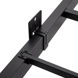 Levede Floating Bed Frame Double LED USB Power Storage Headboard Metal Base BF1085-D-DGY-AU