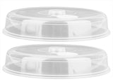 2pcs Microwave Cover PP Reusable Safe Harmless Food Guard Lid for Heat Preservation V1294-YM0901-3118210256011