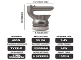 Cordless Handheld Massager, 6 Adjustable Speeds and Massage Modes
Electric Neck Massage Tool for V1107-CS-OIBTKD21