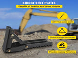 32 inch Backhoe Excavator Thumb Attachments Weld On Adjustable Boom Tractor Excavator 1/2Inch Teeth V952-FCMZ32INCBH12MM01V0