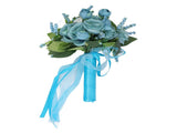 Wedding Bouquet Simulation Artificial Rose Lifelike Green Leaves Modern Elegant Rose for Wedding V1294-YM0512-3115220119612