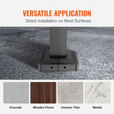 Handrails for Outdoor Steps, Fit 1-3 Steps Outdoor Stair Railing, Wrought Iron Handrail, Adjustable V952-LTFS1MLZFS0000001V0