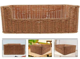 Hamper Imitation Rattan Basket Imitation Woven Basket Office 34X24X16CM V1366-AZ2-W-21121