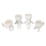 Cute Succulent Pot Small Decorative Vivid Funny Plant Pot for Home Balcony Garden Office 4pcs V1294-YM0901-3115240013211