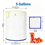 5pcs 5 Gallon Filter Bag V1221-XM-GLD-002