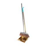 Golden Stainless Steel Broom and Dustpan with Lightweight Ergonomic Handle for Home Cleaning, 1 V1370-AZ4-14007