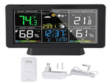 7.5in Wireless Indoor Outdoor Thermometer Adjustable Backlight Color Display Humidity Temperature V1294-YM0901-3111240139511