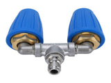 Double Heads Rotating Nozzle 4000psi High Pressure Washer Turbine Nozzle with 1/4 Inch Quick Connect V1294-YM0901-3111250011211