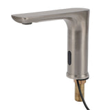 Touchless Electronic Faucet Battery Powered Vertical Bathroom Sink Faucet G1/2 Male Thread Silver V1294-YM0901-3111240259111
