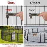 8 Panel Pet Playpen Gate Extension w/ Lockable Door V178-66944