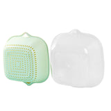 Vegetable Draining Basket Double Layered Plastic Food Fruit Bowl and Strainer Set for Kitchen V1294-YM0901-3117230354211