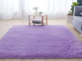 2.62 X 3.94ft Purple Carpet Polyester Fiber Bedroom Floor Mat Home Decoration Carpet V1294-YM0523-3117220017711