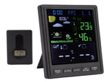 Weather Stations Wireless Indoor Outdoor Color Display Black 3 Channels Regulable Backlight Clock V1294-YM0523-3111220087211