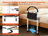 Bed Rail for Elderly, Bedside Assist Rails with Supporting Leg and PU Handrail, Adjustable Height V952-TBZCCBSTBZCBPSMCX001V0