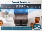 Devanti Ice Maker 23kg Portable Basket Square Cube Machine Black IM-ZB-E-23WL03-BK