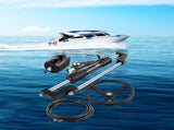 Hydraulic Boat Steering Kit, 300HP Hydraulic Steering Helm Pump, Aluminum Alloy Steering Cylinder, V952-YYDJHK6400A-3TJ10V0
