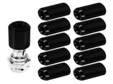 SWETRACE 16X Lug Nuts Black Aluminium Alloy Car Wheel Nut Covers Daily Use V1189-LWWAL-20260327-03805
