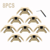 Right Angle Clamp Set for Woodworking, 8-Piece Corner Clamp Tool Kit for DIY Furniture Assembly, V1341-ZY-SMUCFRR4-BEIGE8PCS