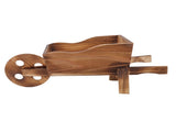 Flower Pot Wooden Cart Innovative Succulent Wheelbarrow Flower Pot for Courtyard Home Decoration V1294-YM0715-3111220152511