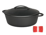 Pawz 6.6L Cast Iron Dutch Oven Heavy Duty Casserole Pot KT1025-AU