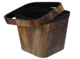 Rustic Wood Trash Can with Removable Press , Square Garbage Bin for Office, Bedroom, Kitchen - PP V1369-AZ3-W-14358
