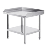 Stainless Steel Work Table, 24 x 28 x 26 Inch Commercial Food Prep Worktable, 3-Sided Backsplash V952-CFBXGGZTSBT2QR0IEV0