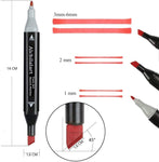 168 Colours Graffiti Pen Permanent Marker Pens Set for Adults and Children V178-83126