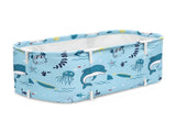 Weisshorn Foldable Bathtub PVC Spa Bucket Inflatable Cushion 114x62cm Blue FB-PVC-120-BL