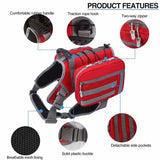 Black Dog Tactical Backpack Harness - Adjustable Outdoor Camouflage Saddle Bag for Dogs V888-ELOSUNG12562