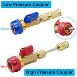 R134A Valve Core Quick Remover Installer Tool Kit - High Low Pressure Car AC Removal Tool, Stem V1366-AZ2-W-21843