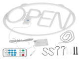 LED Neon Open Sign Display Window Hanging Light with Remote Control for Christmas Decoration V1294-YM0901-3119200129611