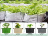 5-Pack 10 Gallon Plant Grow Bags Fabric Pots with Handles for Fruits, Vegetables, Flowers Non Woven V1366-AZ2-W-14400