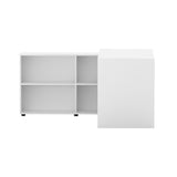 Artiss Computer Desk Bookshelf White 130CM FURNI-L-DESK01-WH-AB