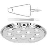 snail escargot plate Snail Dish Set Silver 1 Set V1370-AZ4-11574