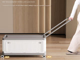 Size S Grey Collapsible Storage Box with Wheels and Telescopic Handle - Stackable Folding Crate for V888-ELOSUNG36121