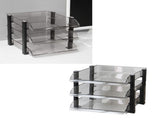 Desk File Letter Tray Layered Classified Documents Rack Acrylic Office Storage Rack Dark Black 3 V1294-YM0626-3117220312912