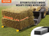 Pallet Forks, 907kg Capacity Clamp on Pallet Forks, 1090mm Tractor Bucket Forks, Heavy Duty Front V952-HCF43INCH20005JCOV0