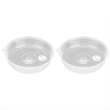 2pcs Microwave Cover PP Reusable Safe Harmless Food Guard Lid for Heat Preservation V1294-YM0901-3118210256011
