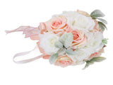 Wedding Bouquets for Bride Soft Ribbon Bridal Bridesmaid Holding Flowers Artificial Rose for Wedding V1294-YM0901-3115240062812