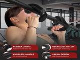 1 Pair Neutral Grip Pull Up Handles Ergonomic 45 90 Degree Barbell Grips Black V1308-DSZKI-505