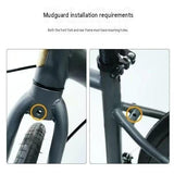 Universal Bicycle Rain Protection Kit - Rollable Light Pink TPE Mudguards & Black Waterproof V888-ELOSUNG56551