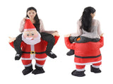 Santa Costume Funny Father Christmas Riding Inflatable Show Party Cosplay Role Playing Props V1294-YM0703-3115230047712