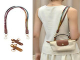 Mini Bag Replacement Thin Shoulder Strap with 2 Adapters for Longchamp,Imitation Pearl Bead Purse V1337-EO-2WSG-O1RH