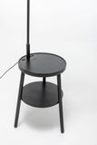 Naples Tripod Floor Lamp Shelf Storage Drawer Bed Side Table Light w/ USB Charger V563-75175